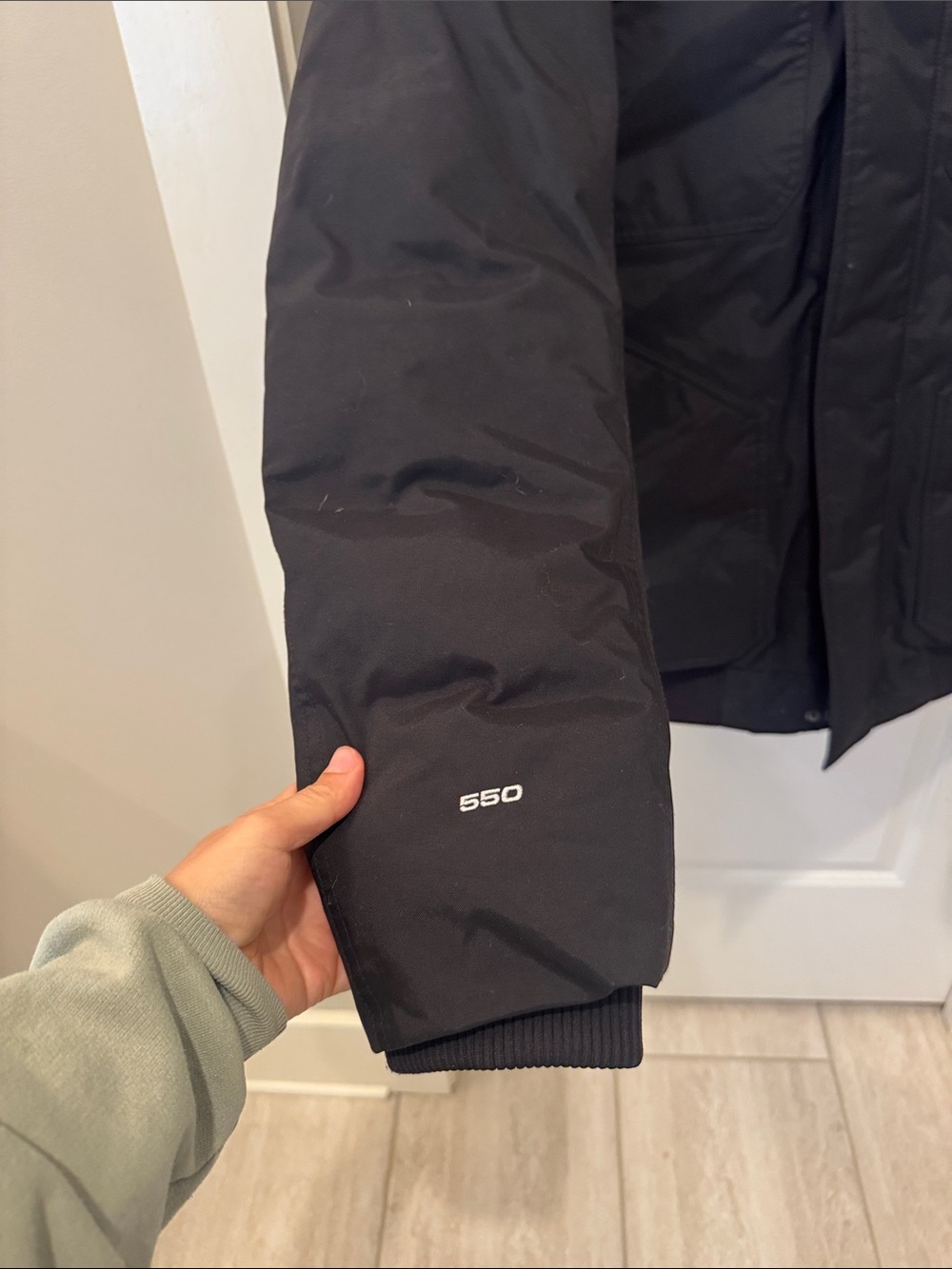 M The North Face Black Men's Hooded Puffer Jacket ski snowboarding winter coat - Picture 3 of 11